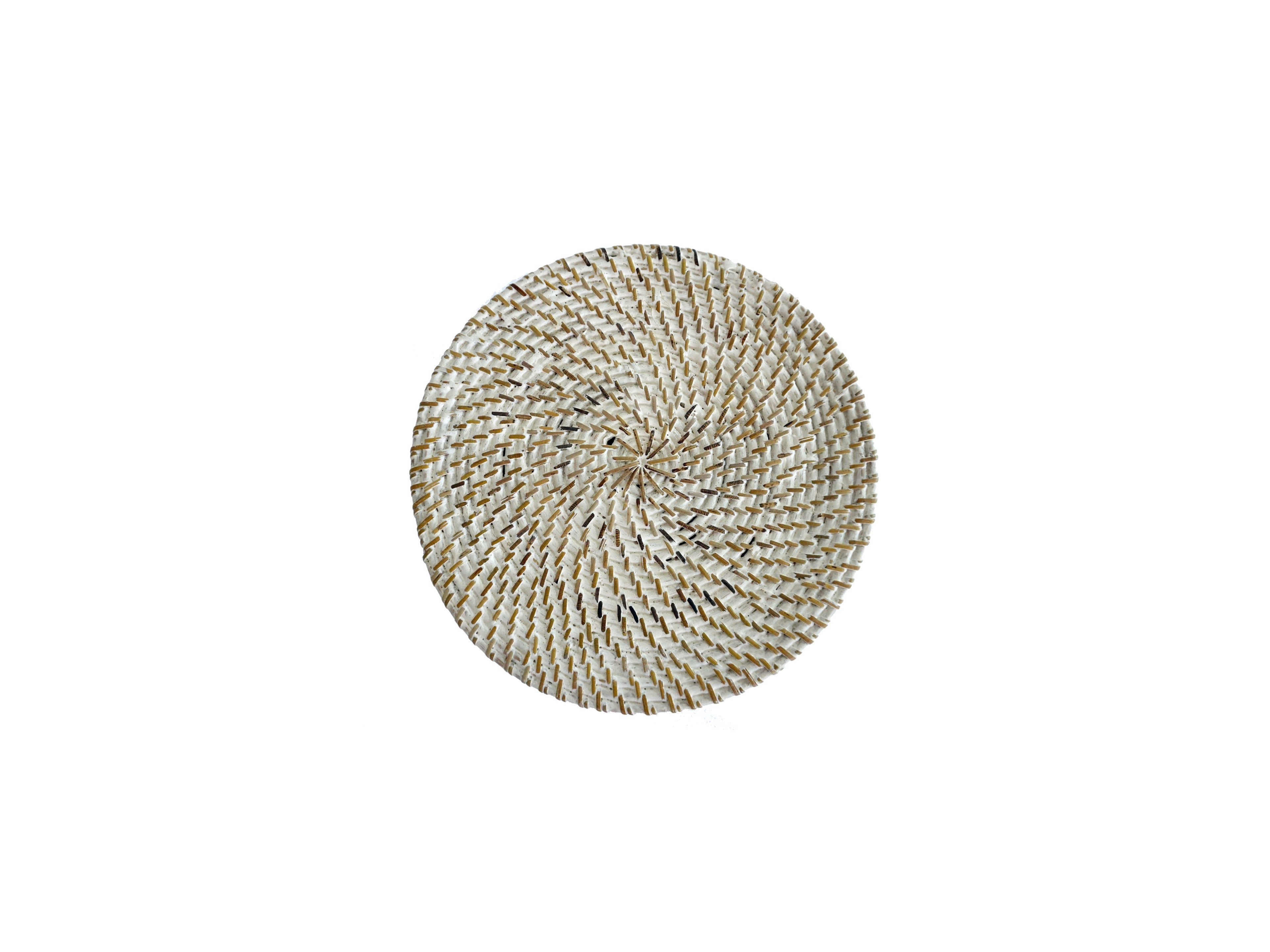 Rattan Wäschekorb Aga - Rattan mit Deckel weiss